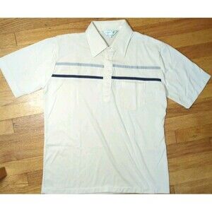 Vintage Royale-Air Red and White Striped Polo Pocket 80's Men's Polo Size L EUC